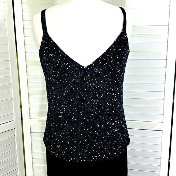 Formal Maxi Dress Size 12 Gown Black Sparkle Bodice * - Picture 7 of 13